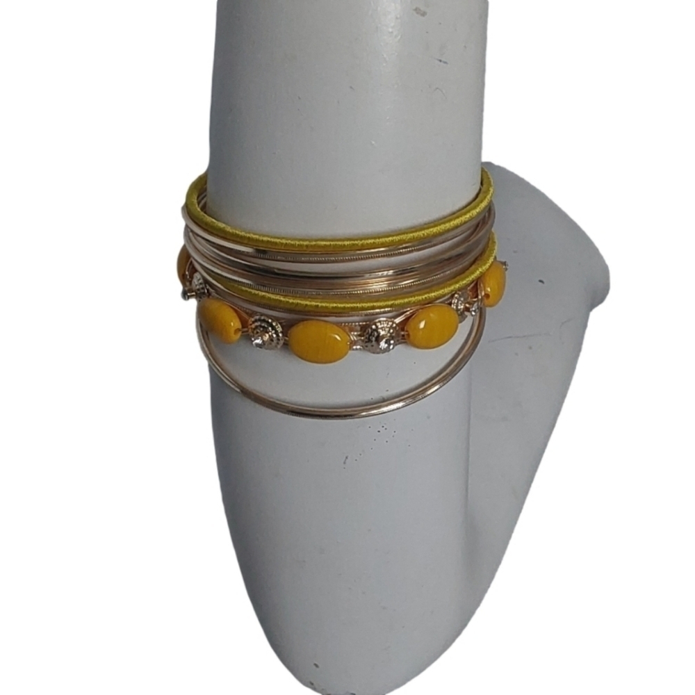 Stackable NEW GOLD &‎ YELLOW BRACELET